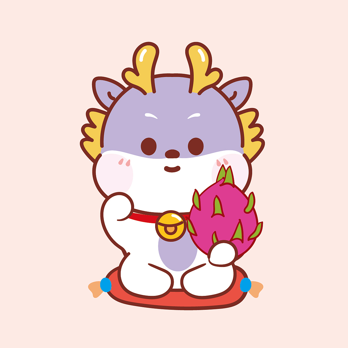 小飞龙IP表情包插画卡通原创动画可爱形象吉祥物