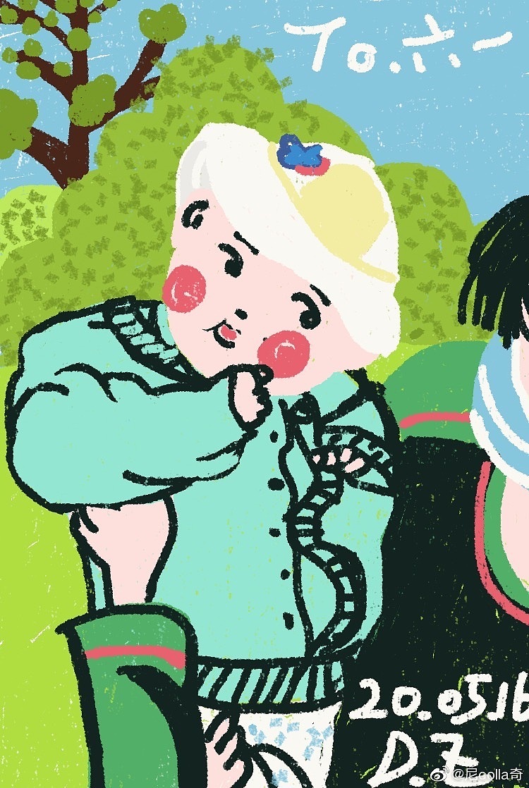 个人风格手指画