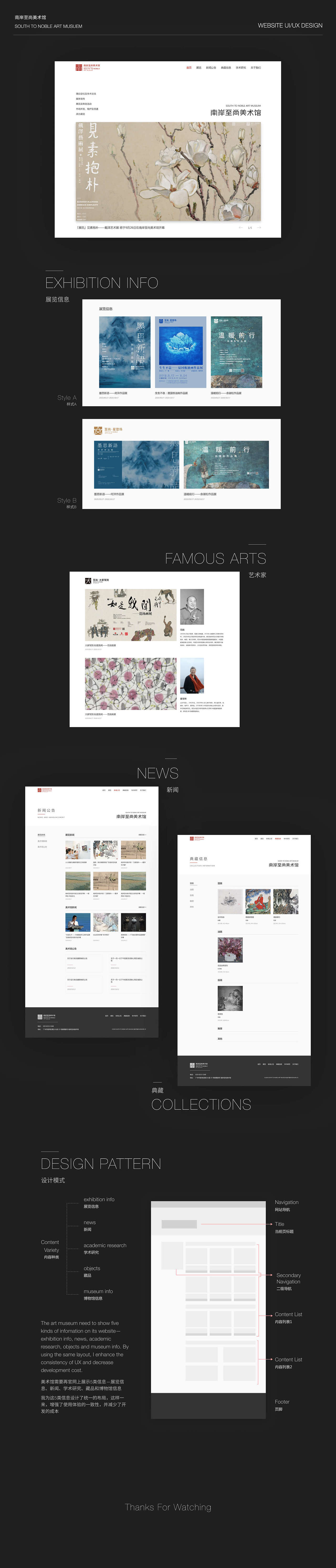 南岸至尚美术馆网站设计