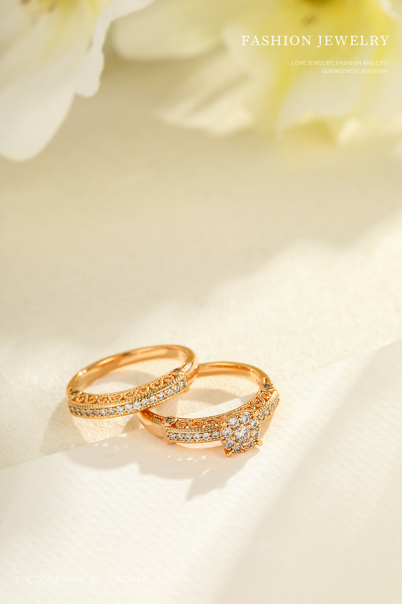 电商首饰拍摄 戒指拍摄 ins风 网红风 简约 戒指场景