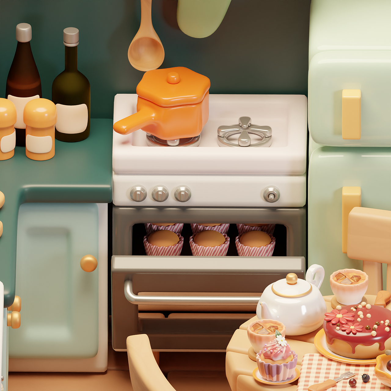 2024年1月blender建模渲染练习 下