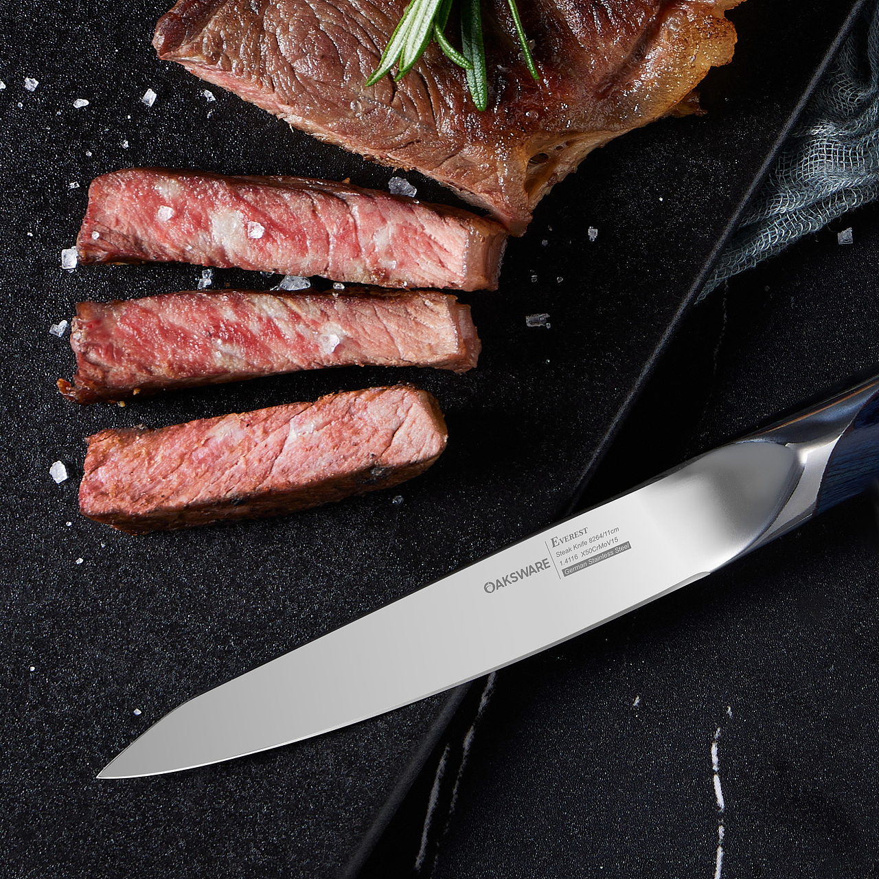 宝石蓝牛排刀（图ZMzYzNTk0ODY4） - 产品摄影 - 站酷设计师李法拉_Ing原创素材 - 站酷ZCOOL