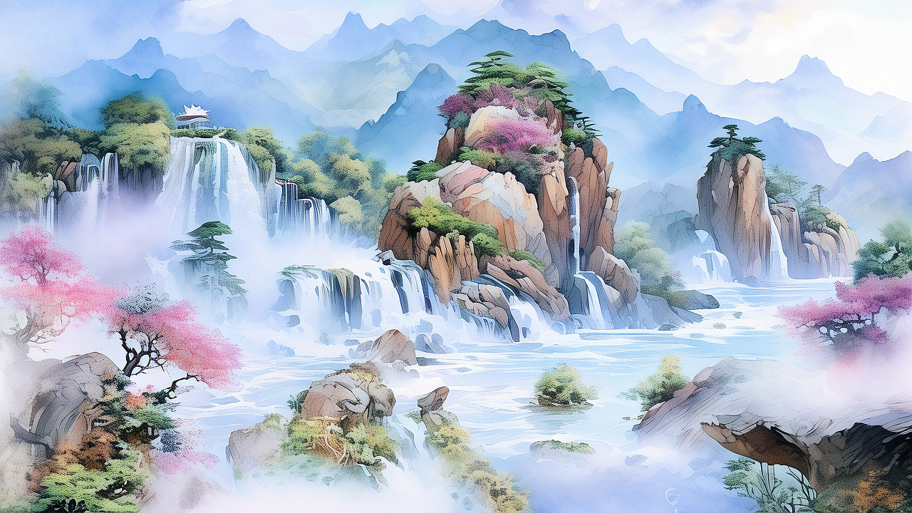 仙侠场景（二十一）（图ZMzY3NjIyMzAw） - AI作品 - 站酷设计师煜辰PandaMaster原创素材 - 站酷ZCOOL
