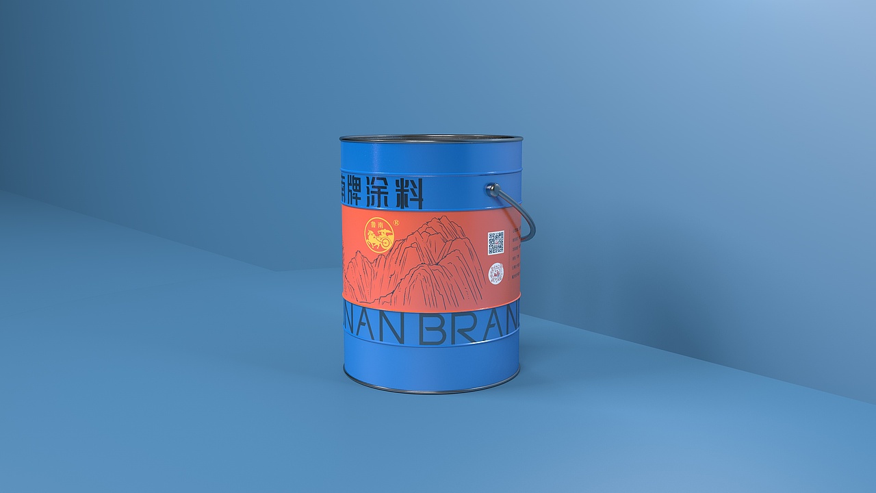 鲁南牌涂料（图ZMzQ0MjEyNjIw） - 包装 - 站酷设计师吱屋猪Huhu原创素材 - 站酷ZCOOL