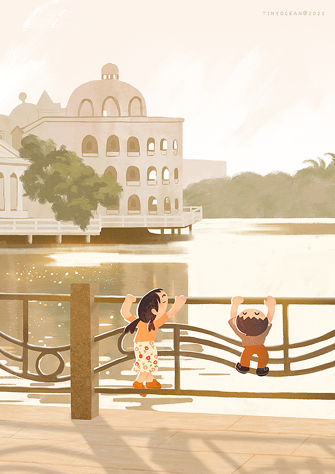 有我陪你长大/60天色彩速涂（图ZMzA0Nzc1MTQ4） - 创作习作 - 站酷设计师豆丁洋原创素材 - 站酷ZCOOL