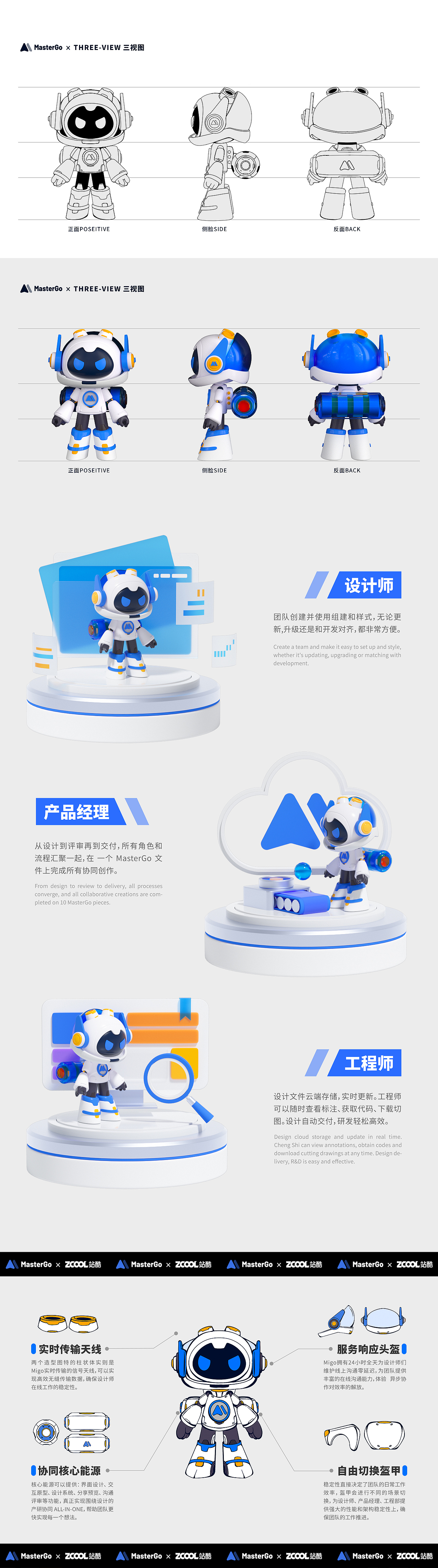 MasterGO IP形象设计丨MIGO（图ZMzA1NzU4NDI0） - IP形象 - 站酷设计师baozaoxiaolin原创素材 - 站酷ZCOOL