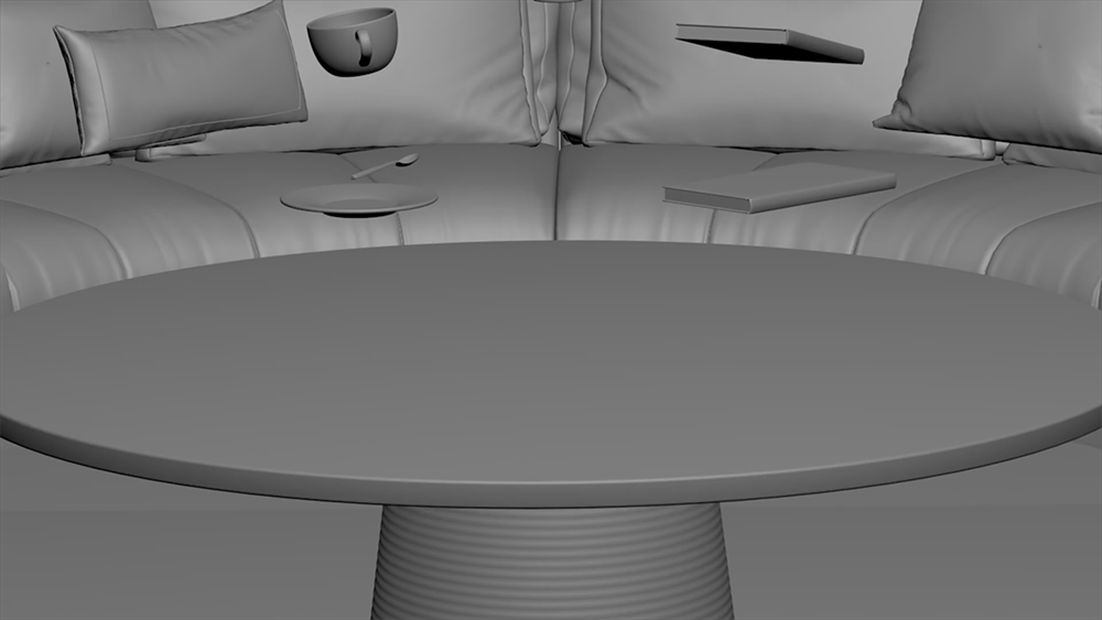 Furniture cloth animation 室内家具布料动画