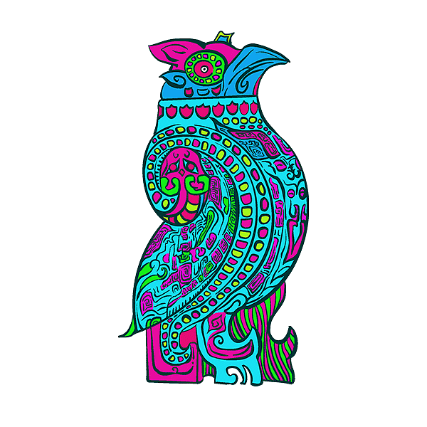 当传统凤鸟纹遇到赛博朋克