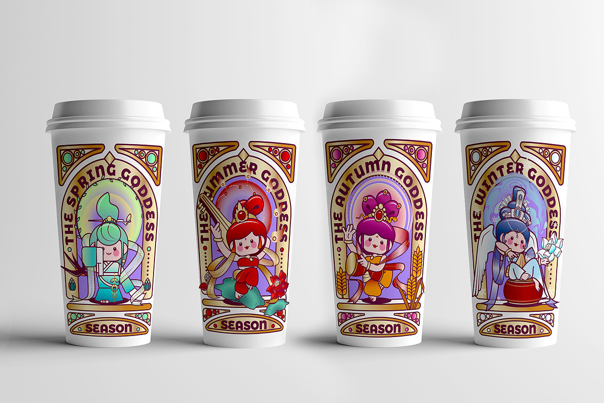 国潮插画的应用包装设计服装设计新锐插画（图ZMzUxOTMyODEy） - 新锐潮流插画 - 站酷设计师蔓蔓xiaocaoyun原创素材 - 站酷ZCOOL