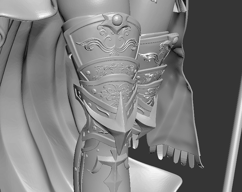 【zbrush】女骑士