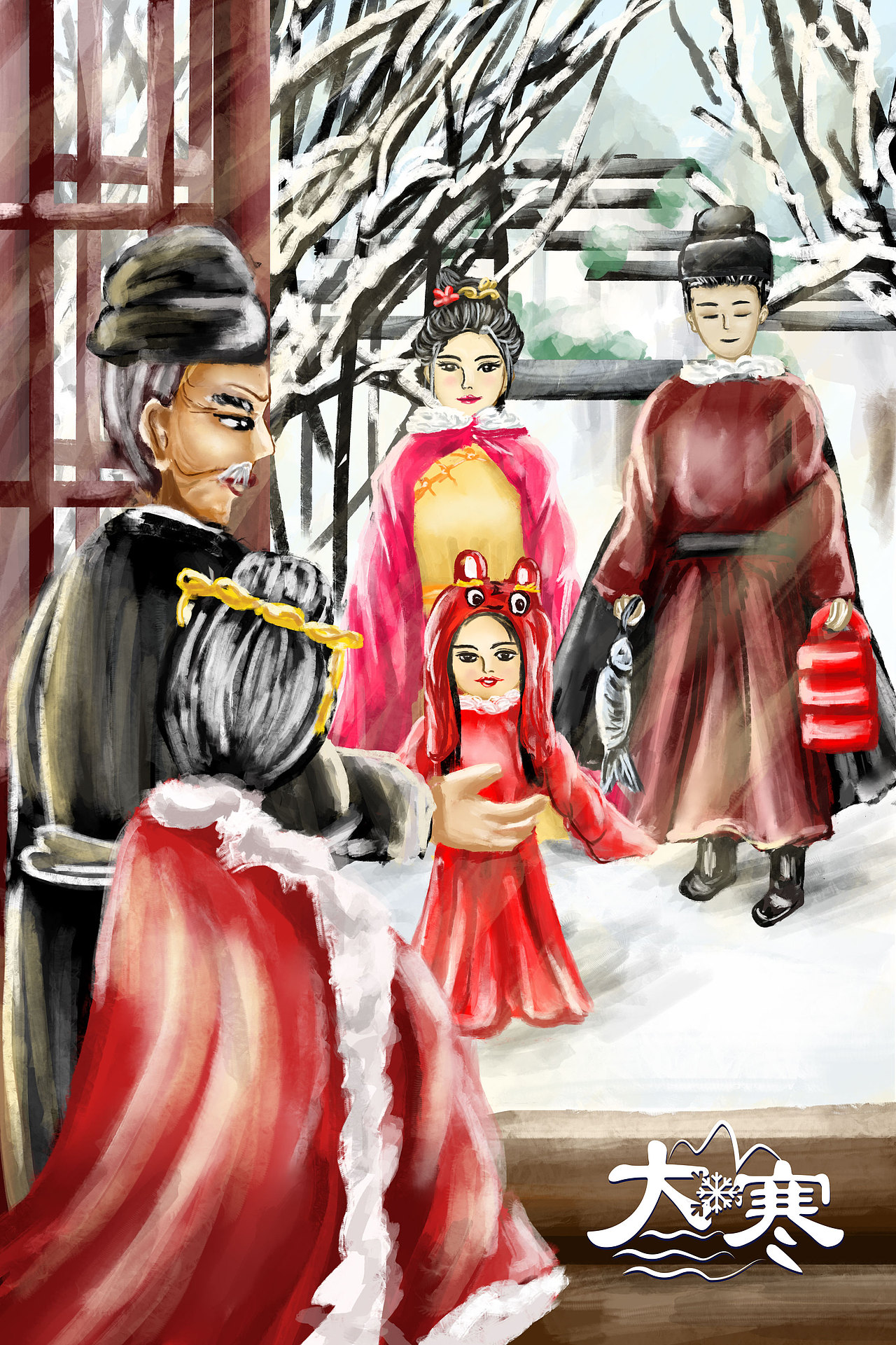 二十四节气——玄冬（图ZMzUxNDQ4MzIw） - 创作习作 - 站酷设计师雲翊原创素材 - 站酷ZCOOL