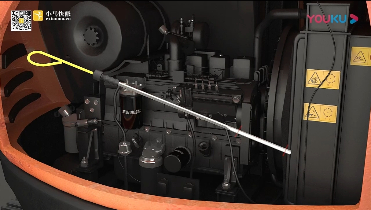 挖掘机保养维护3D动画（图ZMzY1NjQzOTI4） - 动画/影视 - 站酷设计师千艺设计原创素材 - 站酷ZCOOL