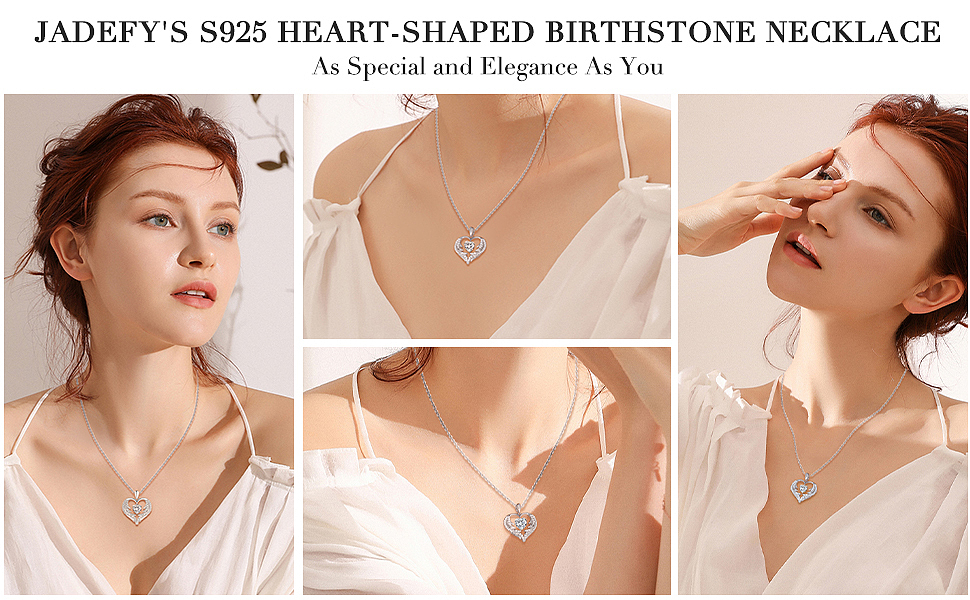 白色锆石羽毛项链