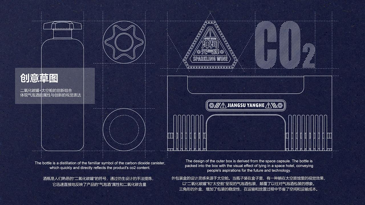 酒类设计丨 包装设计丨酒包装设计丨科技感洋河起泡酒