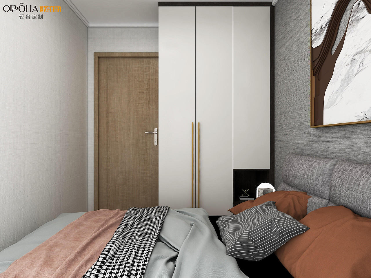 木菲美家：云和中心124㎡3室2厅轻奢风格装修效果图（图ZMjk3MzM0NzQ4） - 家装设计 - 站酷设计师木菲美家原创素材 - 站酷ZCOOL