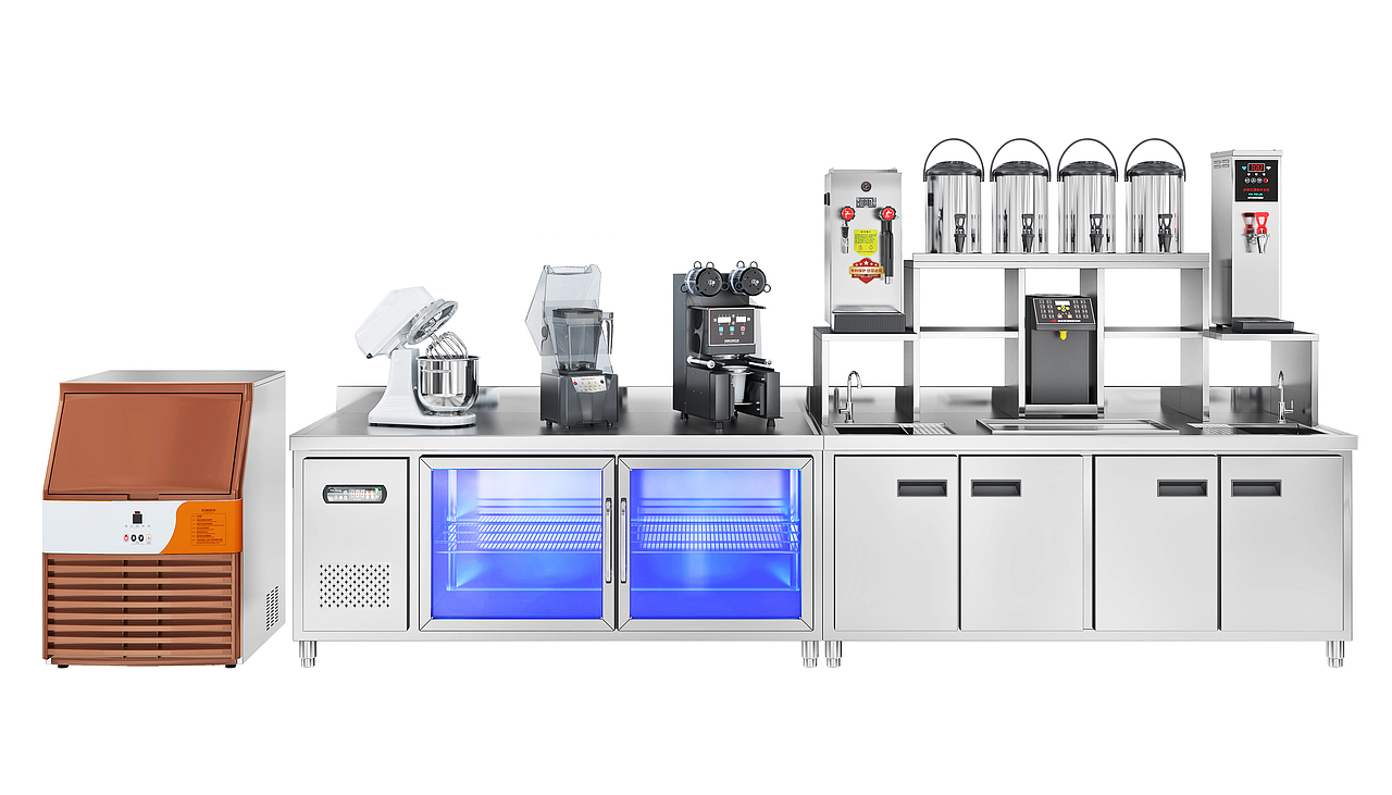 奶茶店餐饮设备3D建模渲染源文件（图ZMzcwNDg2ODQ0） - 产品 - 站酷设计师奶茶设备3D源文件原创素材 - 站酷ZCOOL
