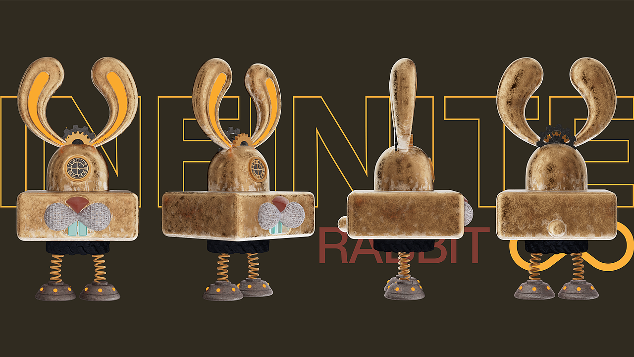 INFINITE RABBIT 无限兔子-兔年IP形象设计（图ZMzQ3MTAxMzc2） - IP形象 - 站酷设计师李金钊原创素材 - 站酷ZCOOL