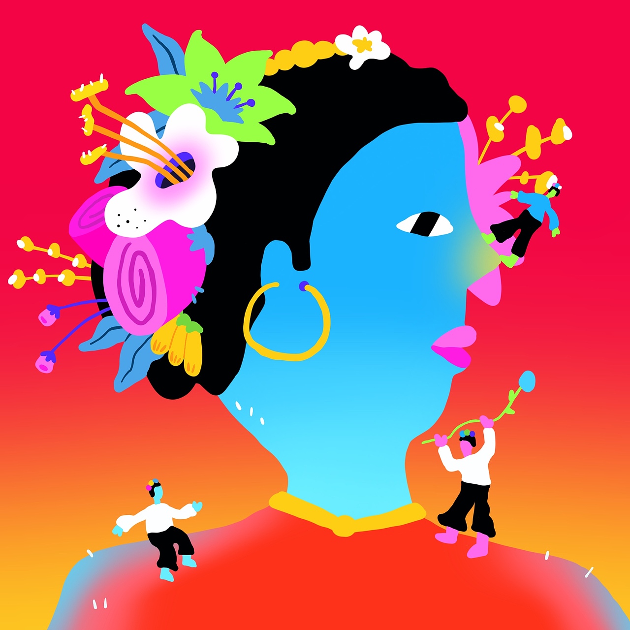 蟳埔女插画-Xun Pu Female（图ZMzA0NjEzNDI4） - 艺术插画 - 站酷设计师怪味花生惹原创素材 - 站酷ZCOOL