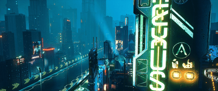 赛博之夜·激流_赛博朋克风格城市夜景_汽车追逐_Arkin（图ZMzU4NTc0MzA0） - 场景 - 站酷设计师ArkinDesign原创素材 - 站酷ZCOOL