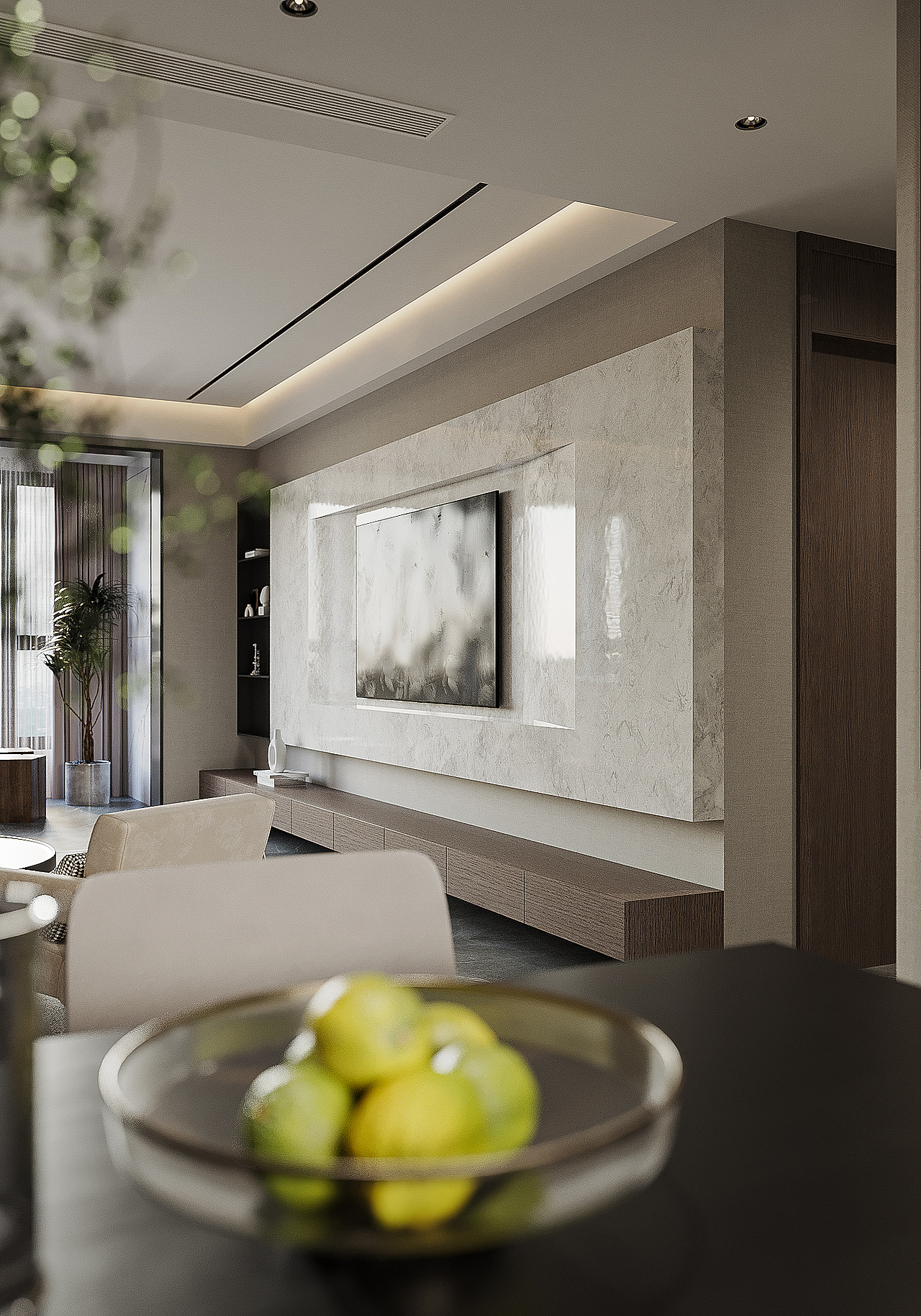 现代客餐厅效果图（图ZMzM1NDA1MDI4） - 家装设计 - 站酷设计师一横空间原创素材 - 站酷ZCOOL