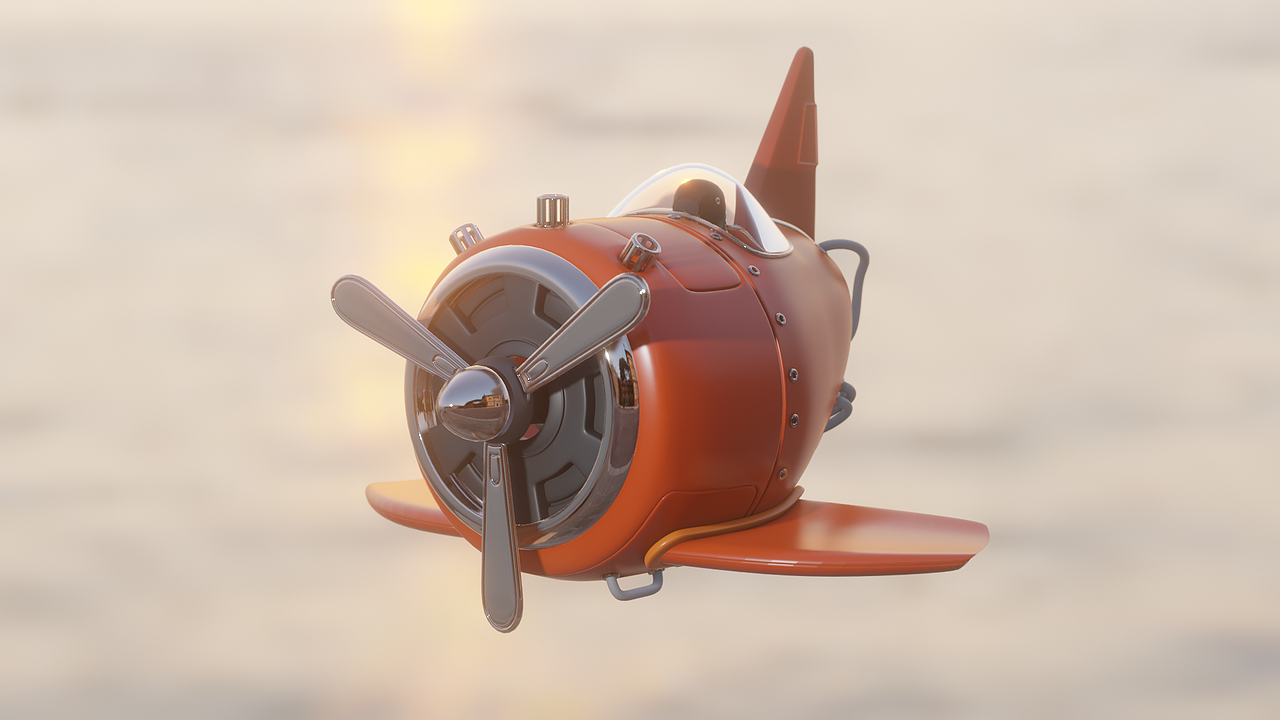 Blender入门小飞机动画