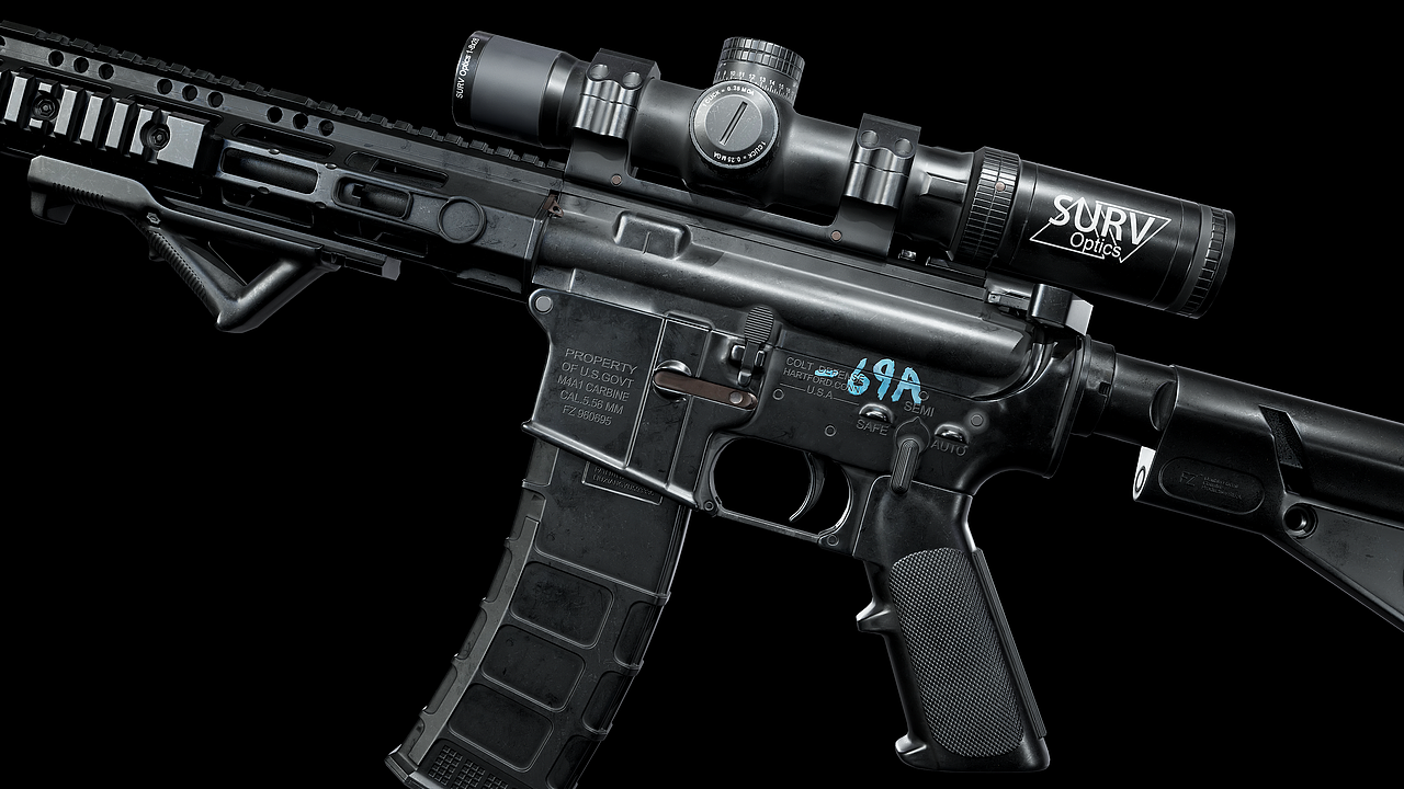 M4A1 - DMR Rifle（图ZMzQ5MDI1MTYw） - 机械/交通 - 站酷设计师西风里啊原创素材 - 站酷ZCOOL