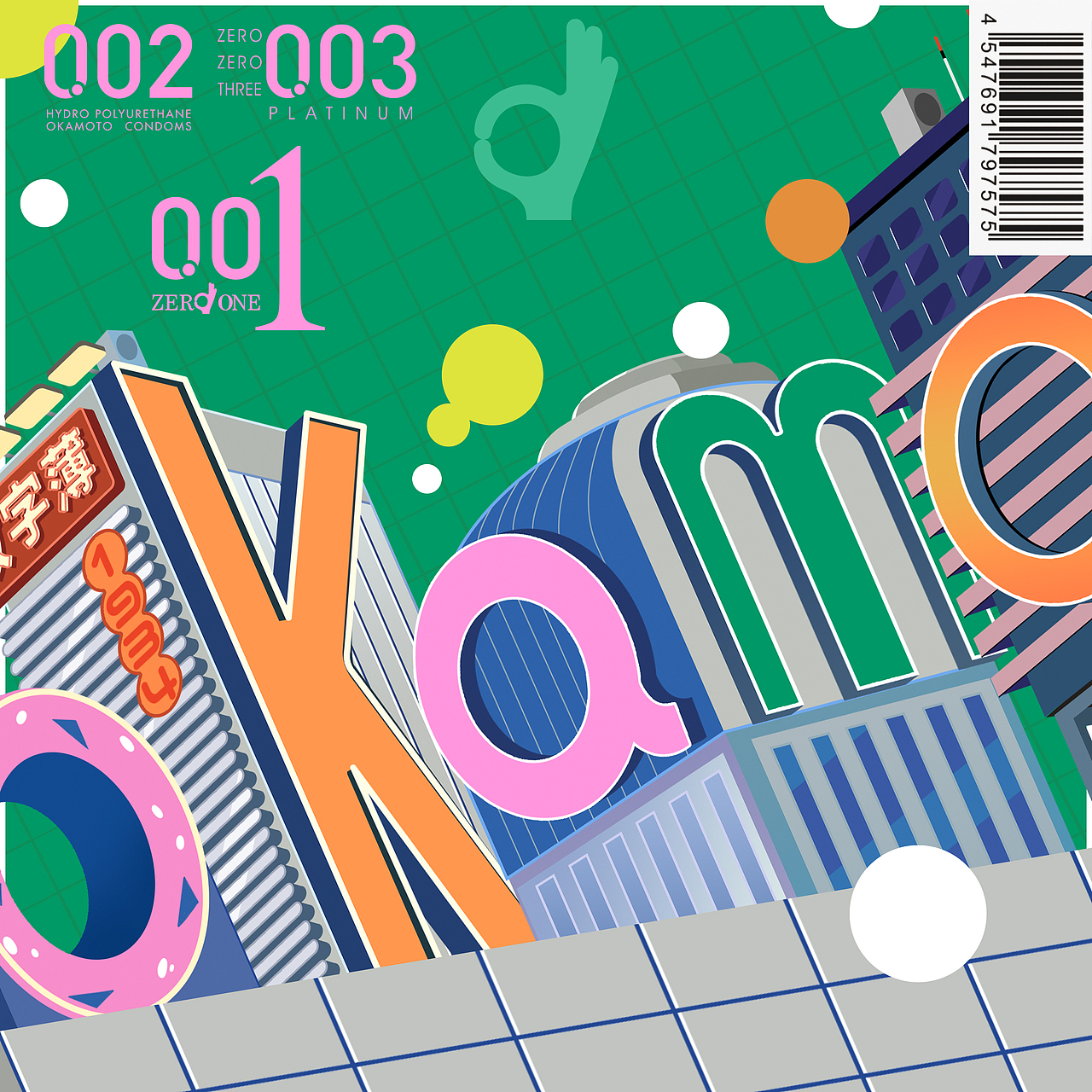 冈本—Citypop风格产品海报