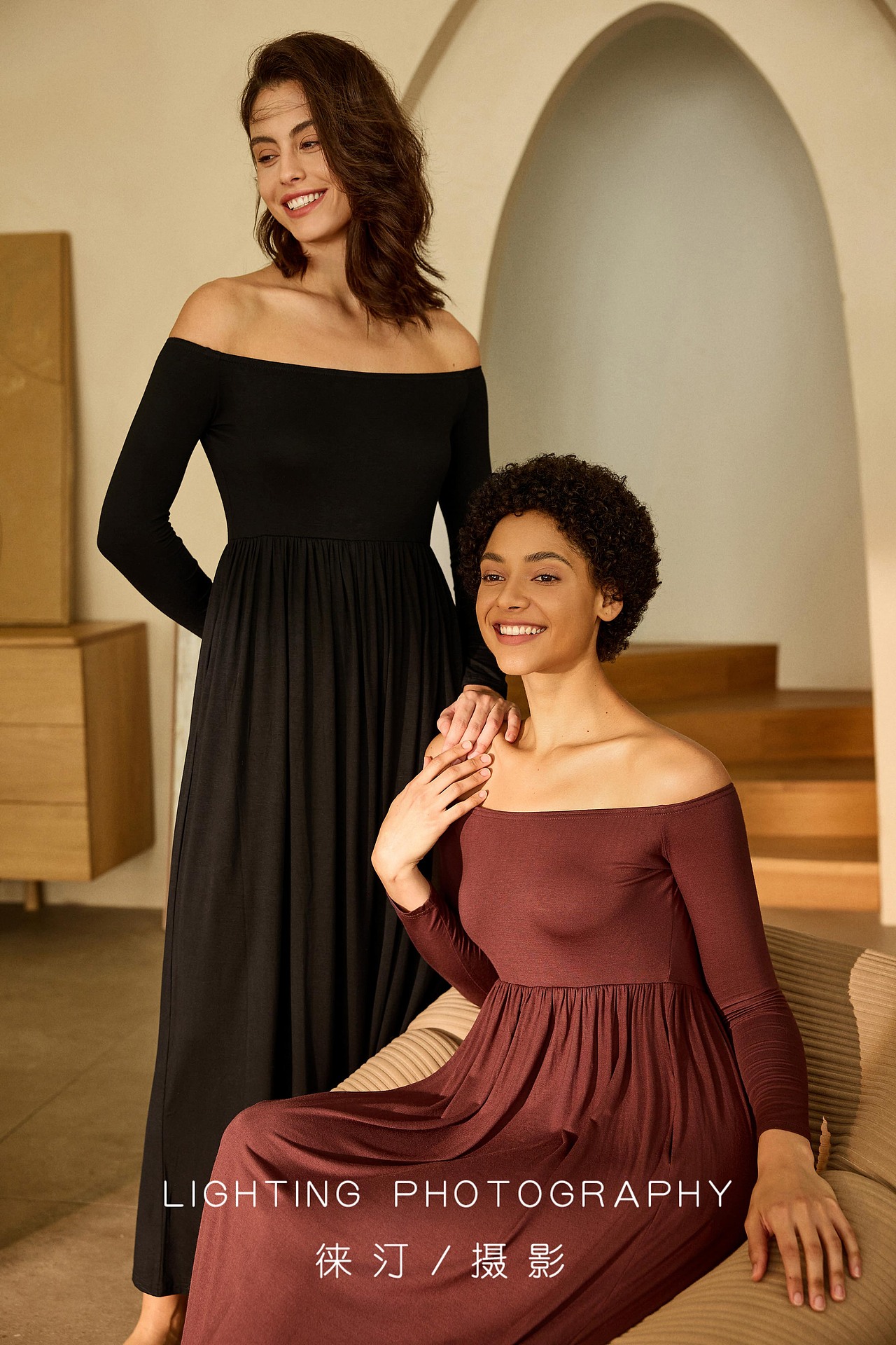 亚马逊女装摄影,深圳外贸服装,欧美风模特