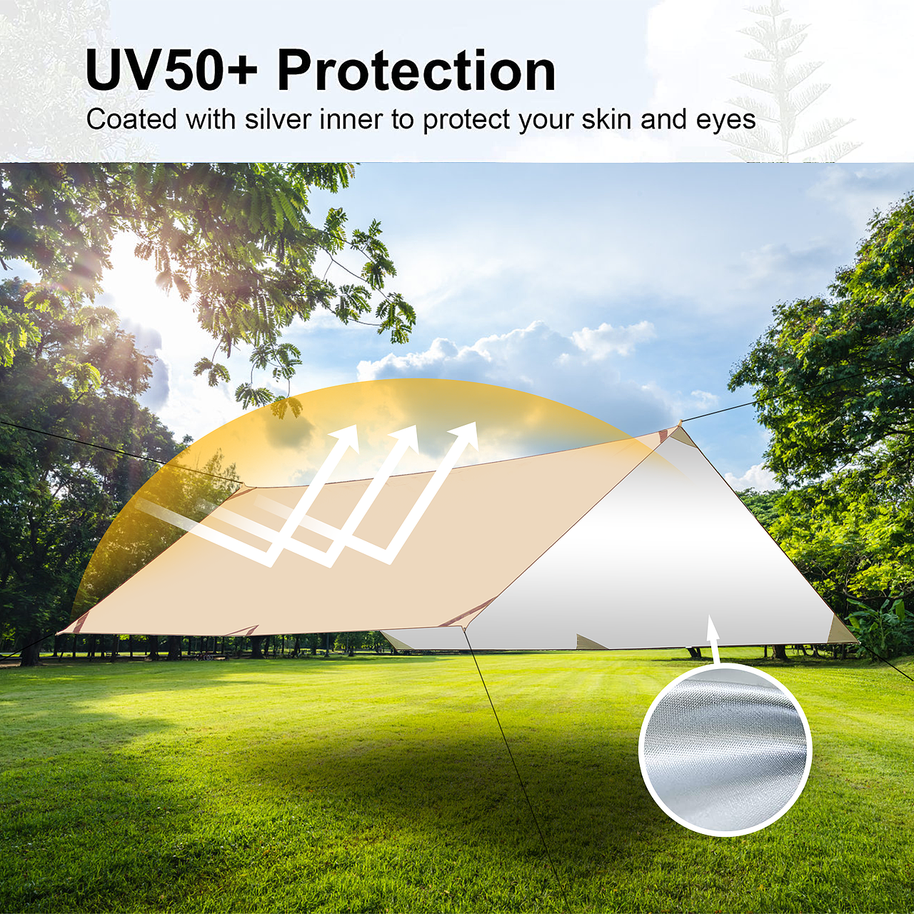 无杆天幕帐篷亚马逊主图设计