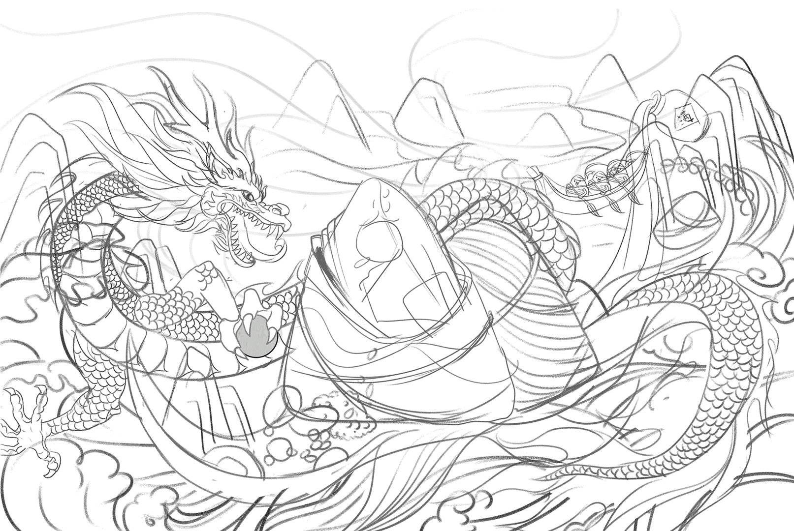 粽享端午插画———KV主视觉\端午插画包装设计（图ZMzQwMTM3NDA4） - 商业插画 - 站酷设计师插画师泡泡团子原创素材 - 站酷ZCOOL