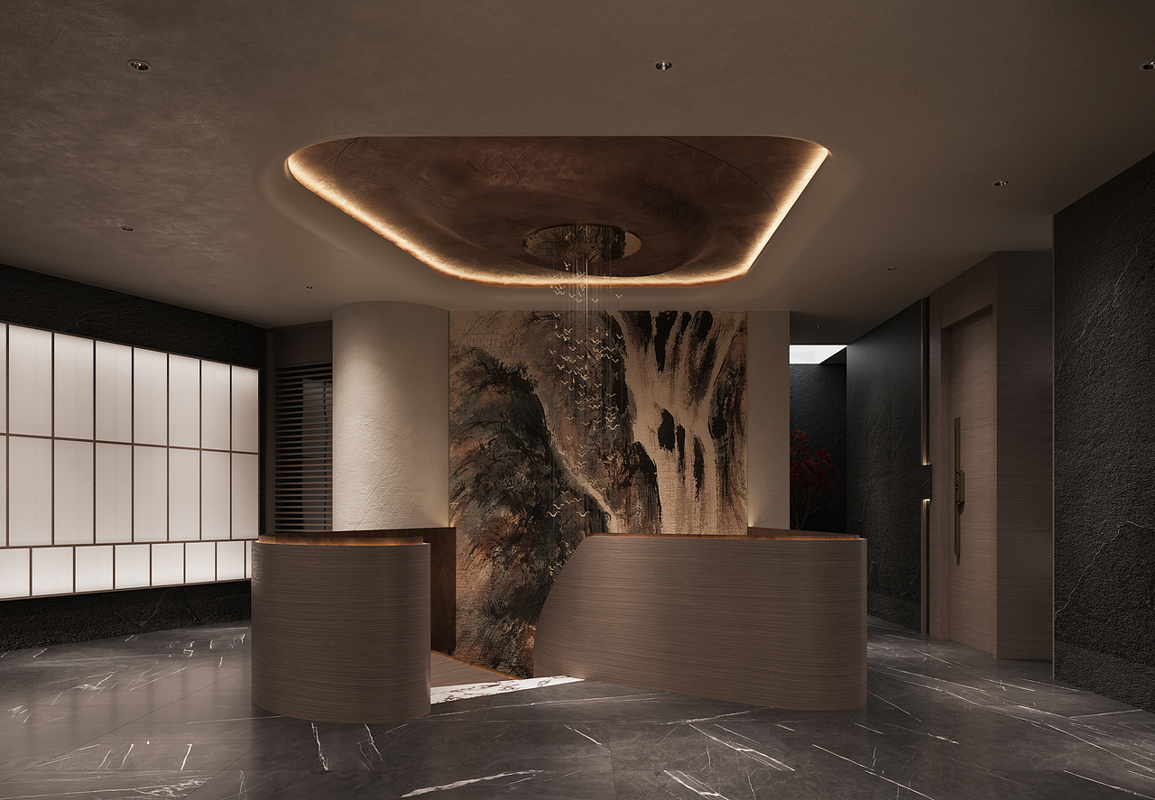 酒店大廳（圖ZMzUxNDIyMDE2） - 酒店餐飲設計 - 站酷設計師燁承設計表現(xiàn)原創(chuàng)素材 - 站酷ZCOOL