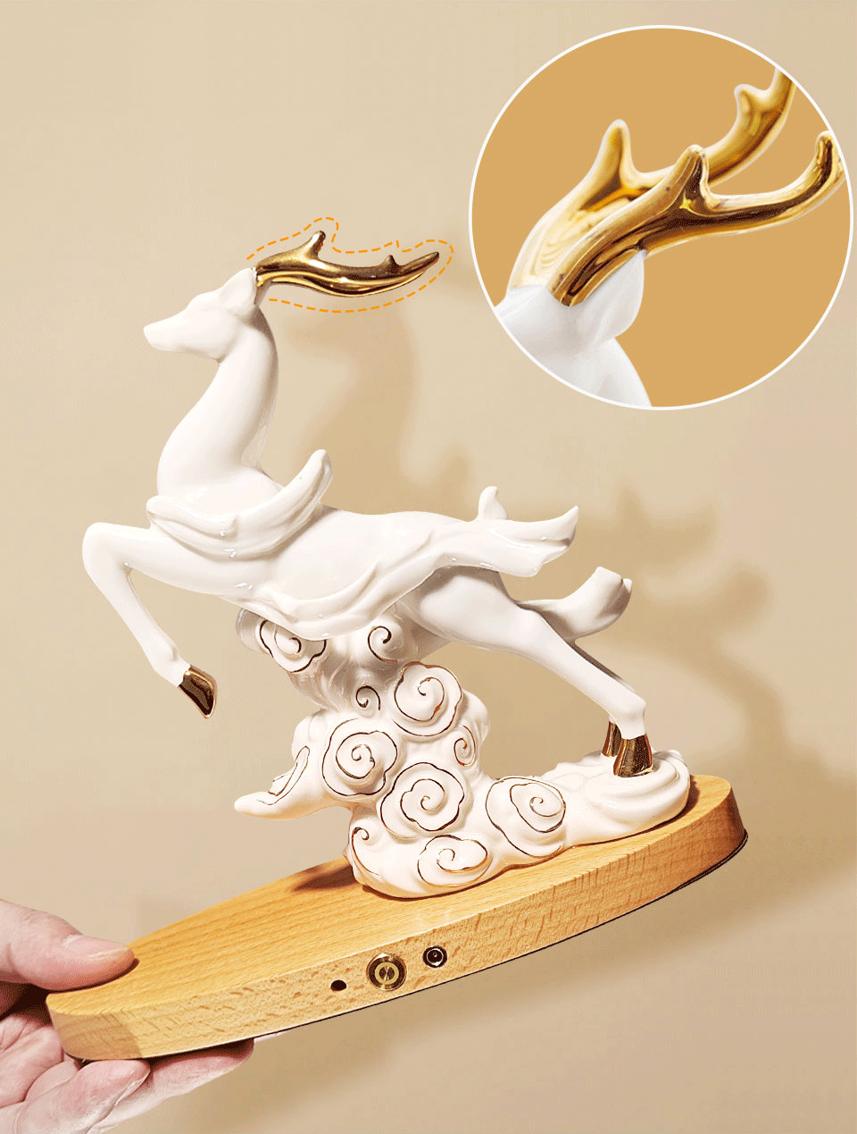 2024年中国好礼-敦煌文创-梦鹿花间夜灯