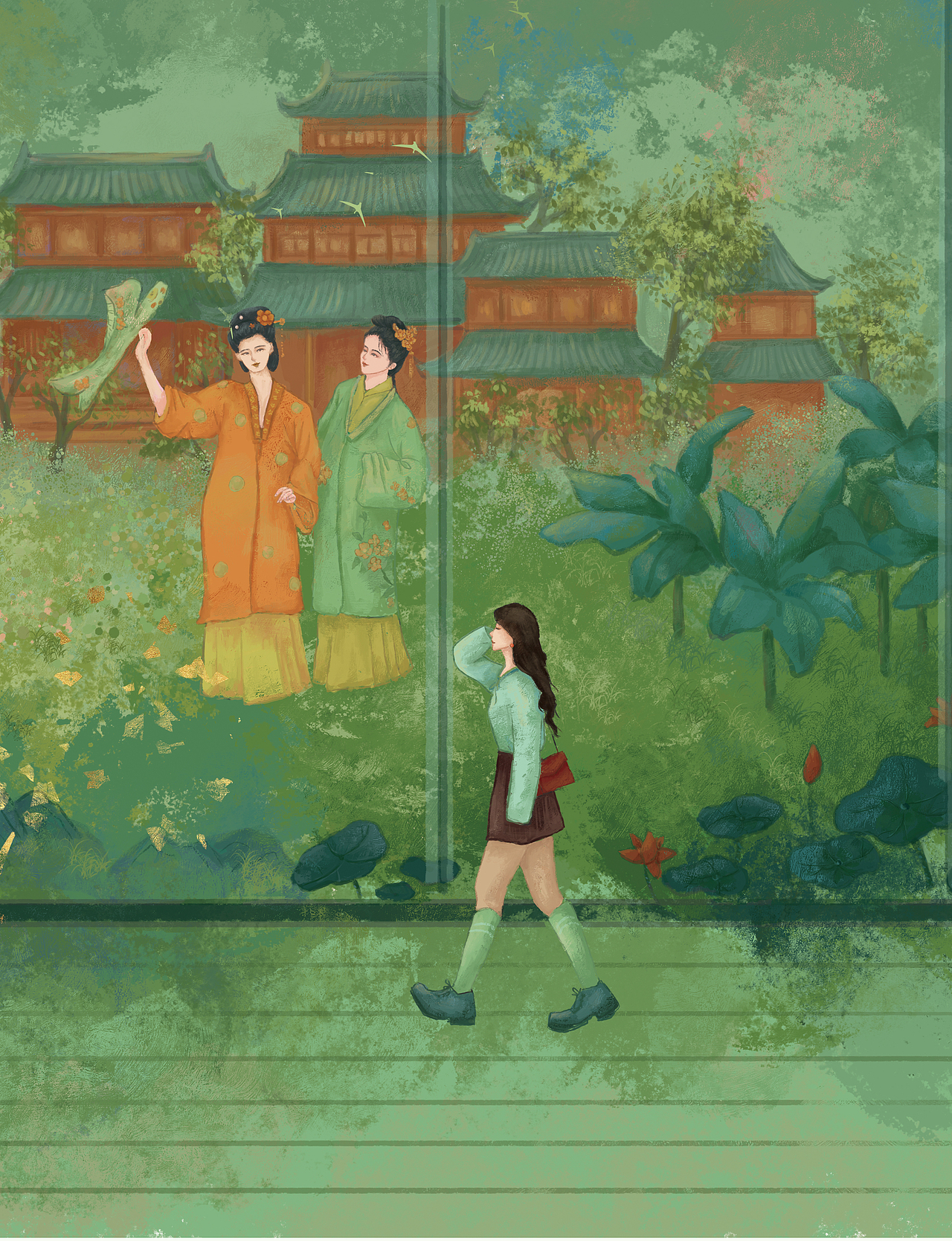 古代神话故事古代文学古风插画汇总