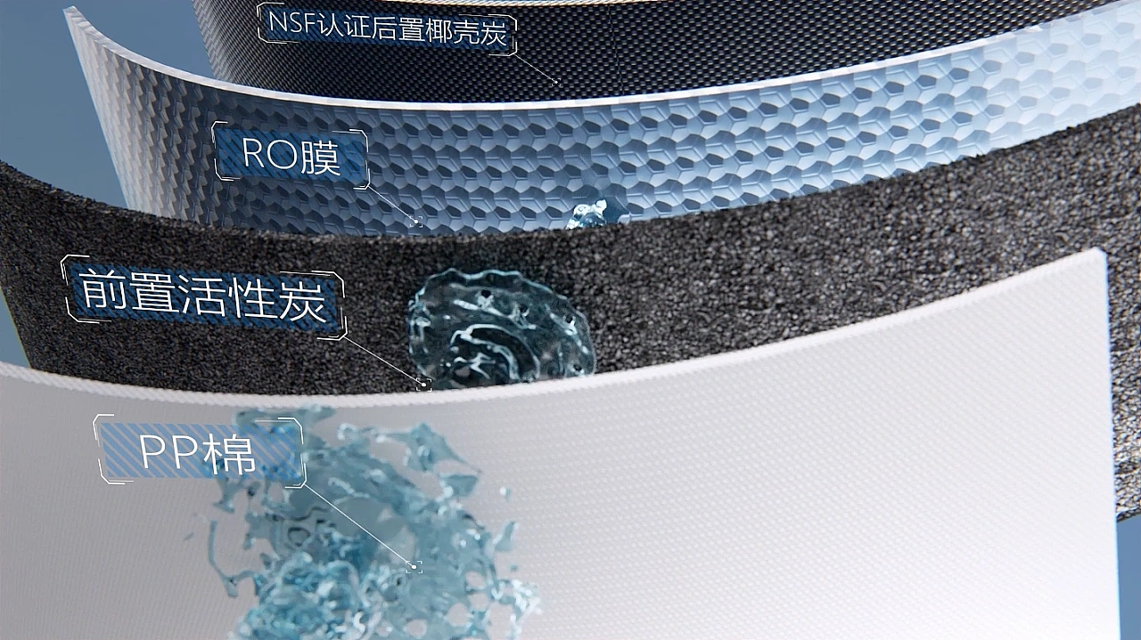 奥田净水器三维CG动画展示