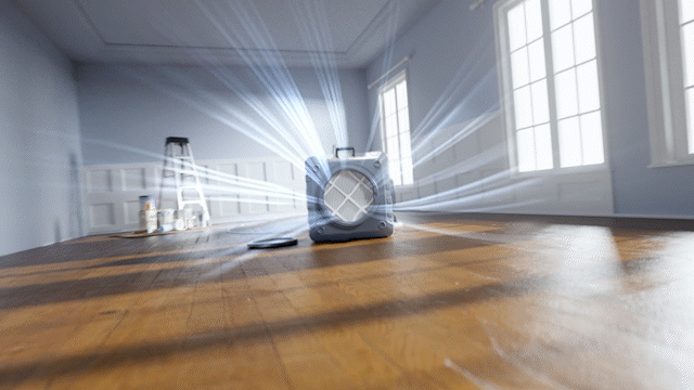 空气洗涤器三维动画