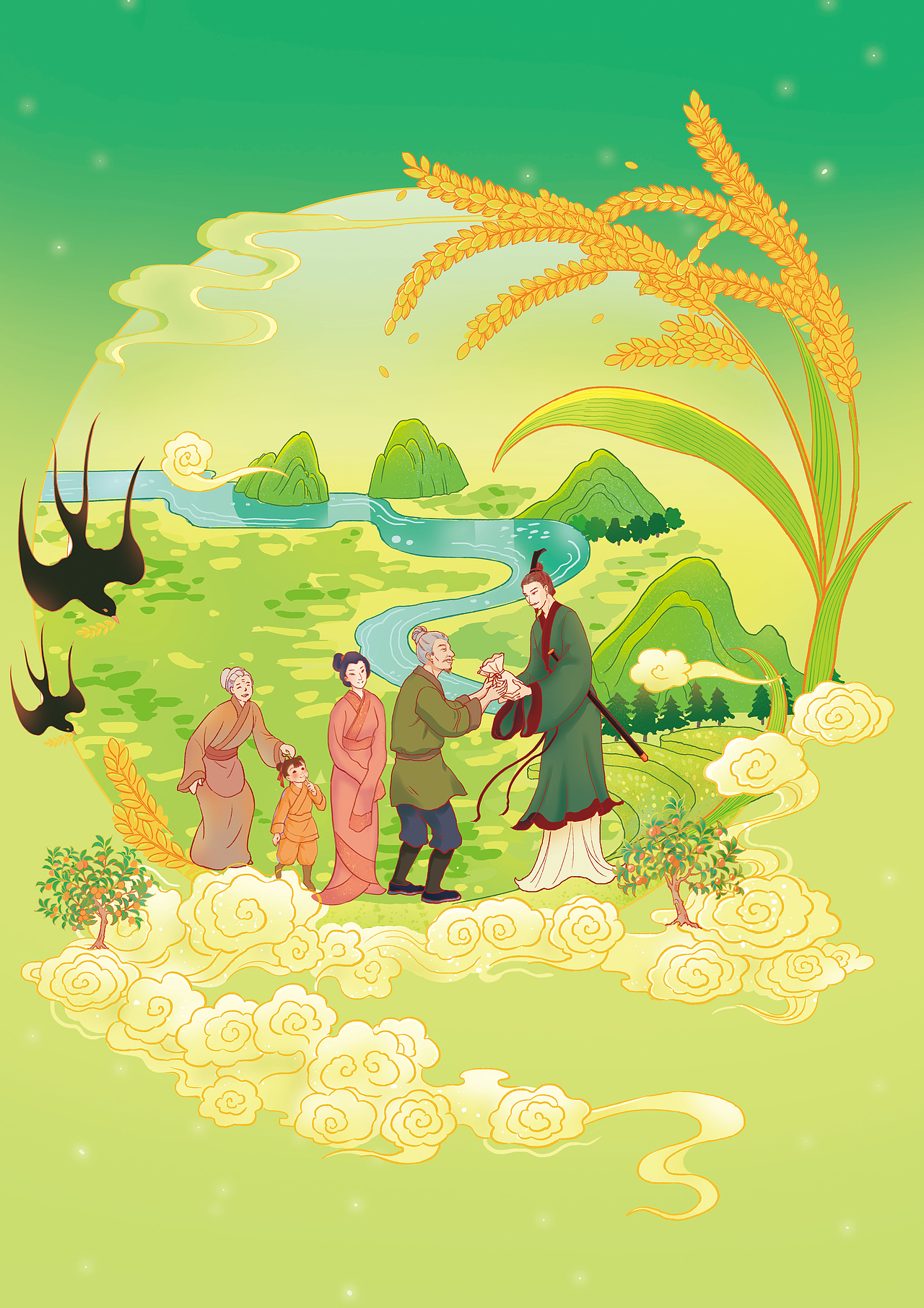 乐平里八景(图ZMzYwNTA5Nzky) - 商业插画 - 站酷设计师清梧XL原创素材 - 站酷ZCOOL