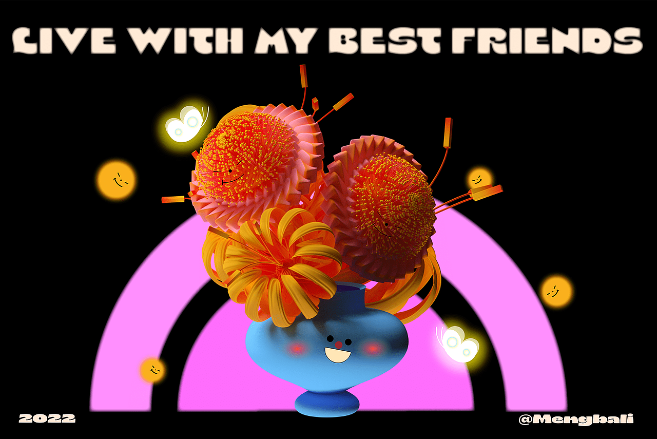 設計分享/Live with my best friends 2022（图ZMzQ0MjkzNjE2） - 海报 - 站酷设计师BranD杂志原创素材 - 站酷ZCOOL