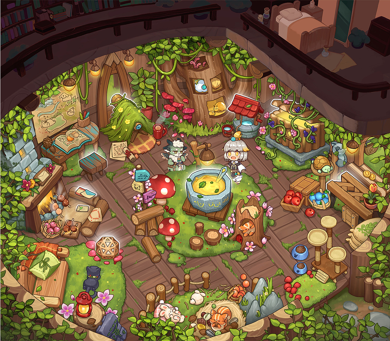 《诺弗兰物语》 Q版家具场景展示（图ZMzQ5MDk2OTMy） - 游戏原画 - 站酷设计师QFF要早睡原创素材 - 站酷ZCOOL