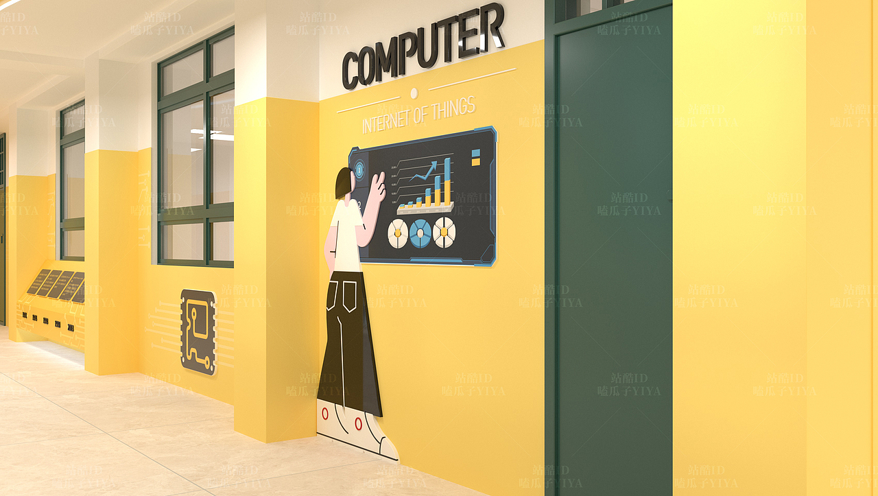 河南省第二实验中学（三）-校园文化-形象墙（图ZMzM4NjA2NzA0） - 商业空间设计 - 站酷设计师嗑瓜子YIYA原创素材 - 站酷ZCOOL