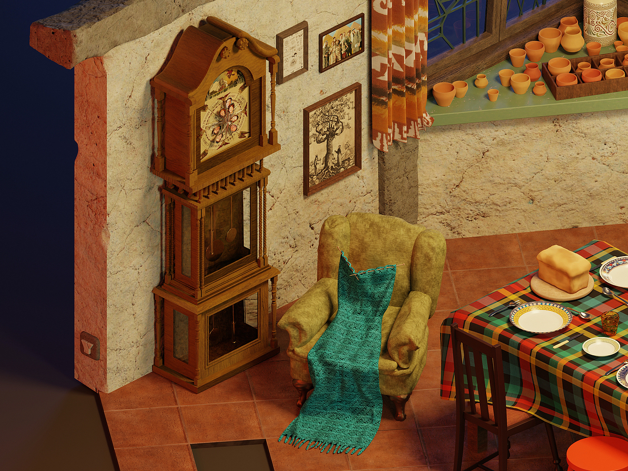 陋居•餐厅 The burrow - dining room（图ZMzQ0MjM4MTc2） - 动画/影视 - 站酷设计师阿婵的有求必应屋原创素材 - 站酷ZCOOL