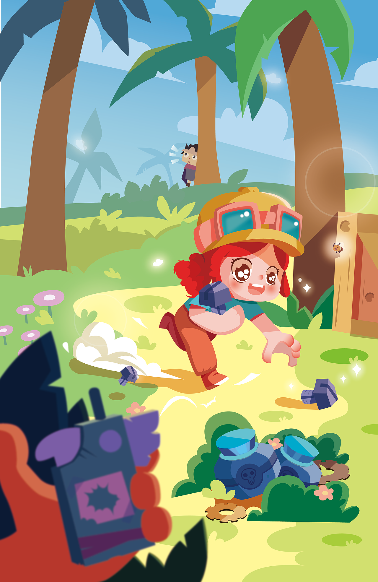 春天正好，樱花盛开（图ZMjk2OTM5MTcy） - 儿童插画 - 站酷设计师agunnnn原创素材 - 站酷ZCOOL