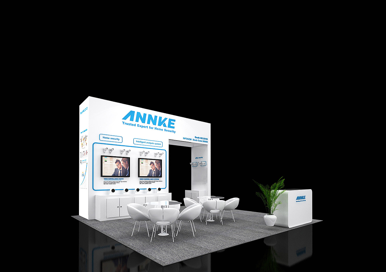 品牌安防产品美国西部国际展会设计