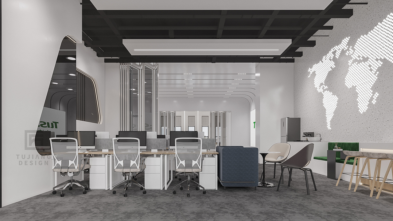办公室设计|科技办公室设计,打造非凡空间!