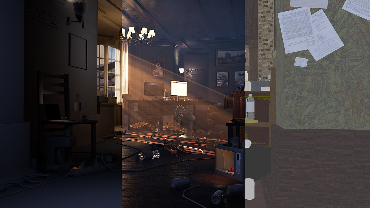 UE5写实室内场景练习【米勒的午后】（图ZMzQyNTk2MTk2） - 场景 - 站酷设计师bestyo原创素材 - 站酷ZCOOL