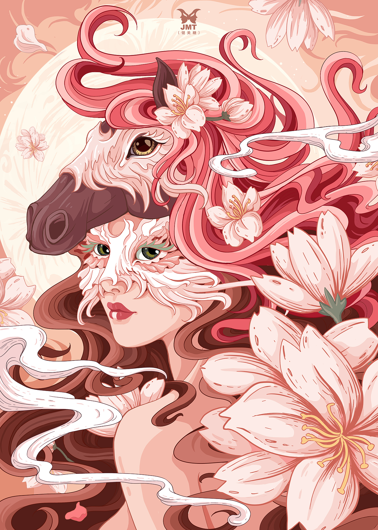 《生肖花语人物篇》插画合集