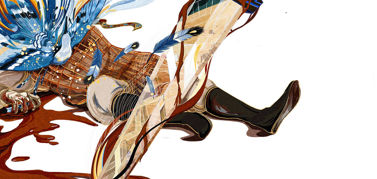 绘本《楚辞-国殇》（图ZMzQ0Mjg5Nzky） - 儿童插画 - 站酷设计师盛明圆原创素材 - 站酷ZCOOL