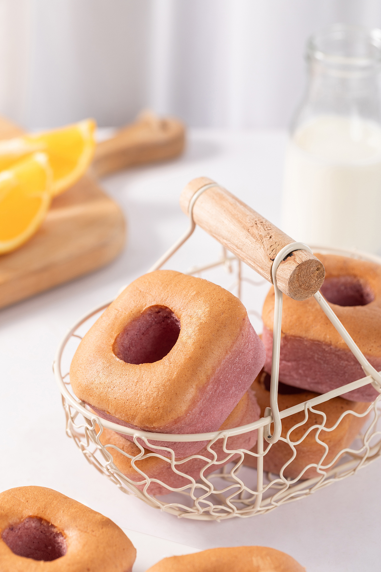 魔芋紫薯贝果蒸面包