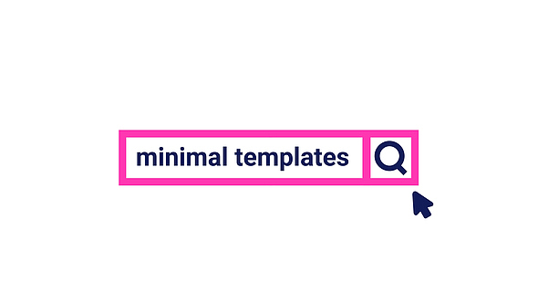 AE模板 | 简洁网页搜索框进度条动画LOGO展示