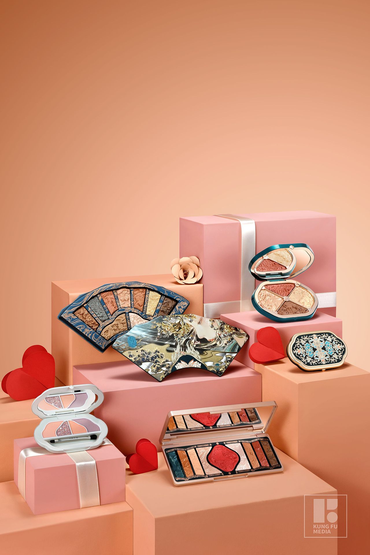 花西子情人节平面拍摄