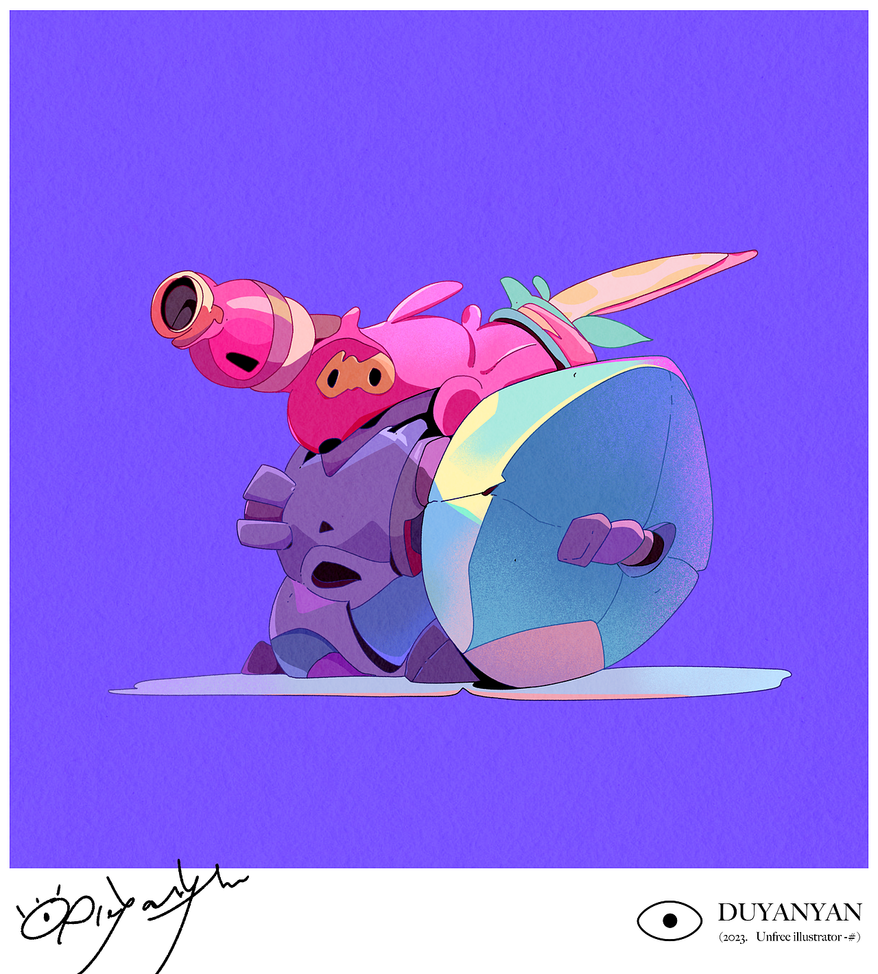 独眼眼原创插画 - 光怪陆离#3（图ZMzQ3NjI2MjA0） - 艺术插画 - 站酷设计师独眼眼原创素材 - 站酷ZCOOL